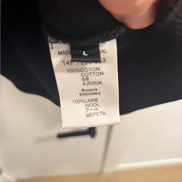 Givenchy men’s oversized black sweater L